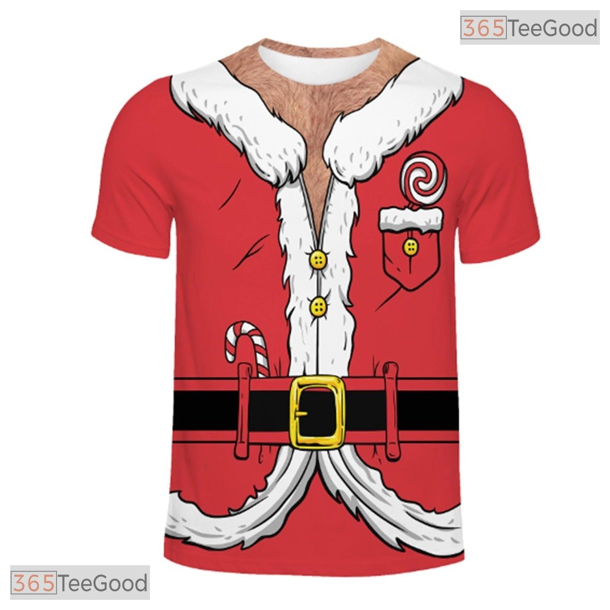 Christmas Red American Flag Patriotic Costume 3D Printed Casual Unisex T-Shirt Top