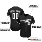 Classic Grey Custom Baseball Jersey Stitched Personalized Unisex Button Down Shirt