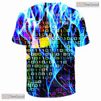 Intense Colorful Abstract Splash 3D Printed Casual Unisex T-Shirt For Men Women