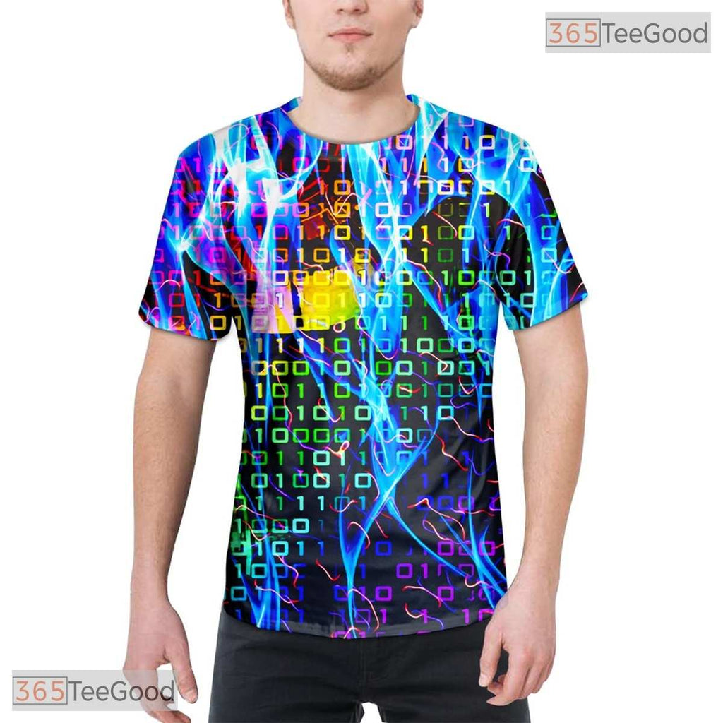 Intense Colorful Abstract Splash 3D Printed Casual Unisex T-Shirt For Men Women