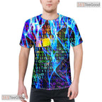 Intense Colorful Abstract Splash 3D Printed Casual Unisex T-Shirt For Men Women