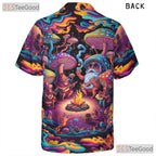 Colorful Fantasy Mushroom Unique Hawaiian Shirt Unisex Summer Party Outfit