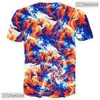 Vibrant Colorful Graphic Art 3D Fashion Casual Unisex T-Shirt For Adults And Teens