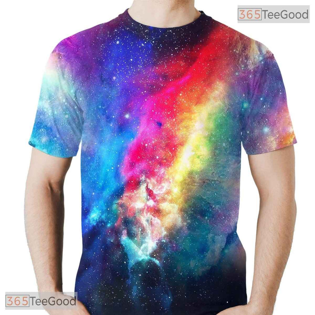 Brilliant Colorful Sky Clouds 3D Graphic Printed Casual Unisex Tee Shirt Tops