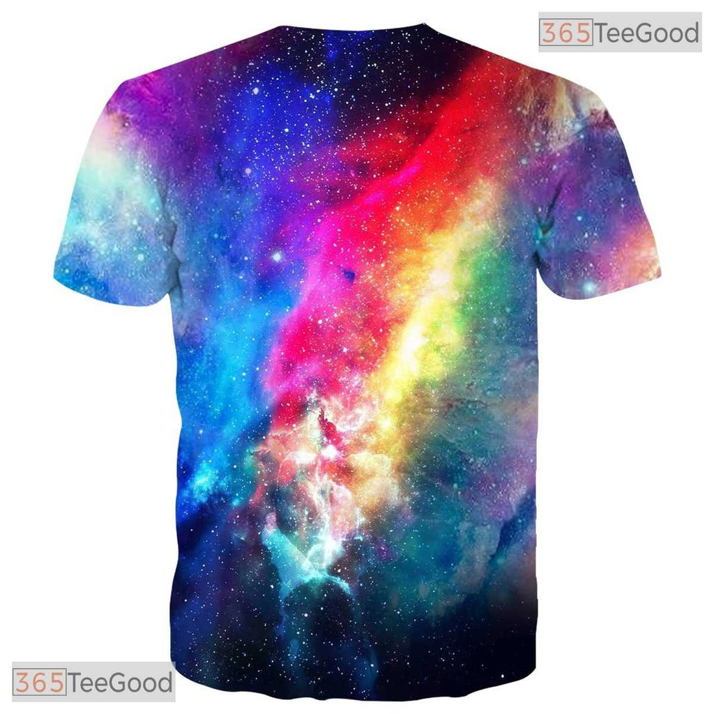 Brilliant Colorful Sky Clouds 3D Graphic Printed Casual Unisex Tee Shirt Tops
