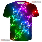 Abstract Cool Graphic Colorful Print 3D Casual Unisex T-Shirt Men Women Teens Top