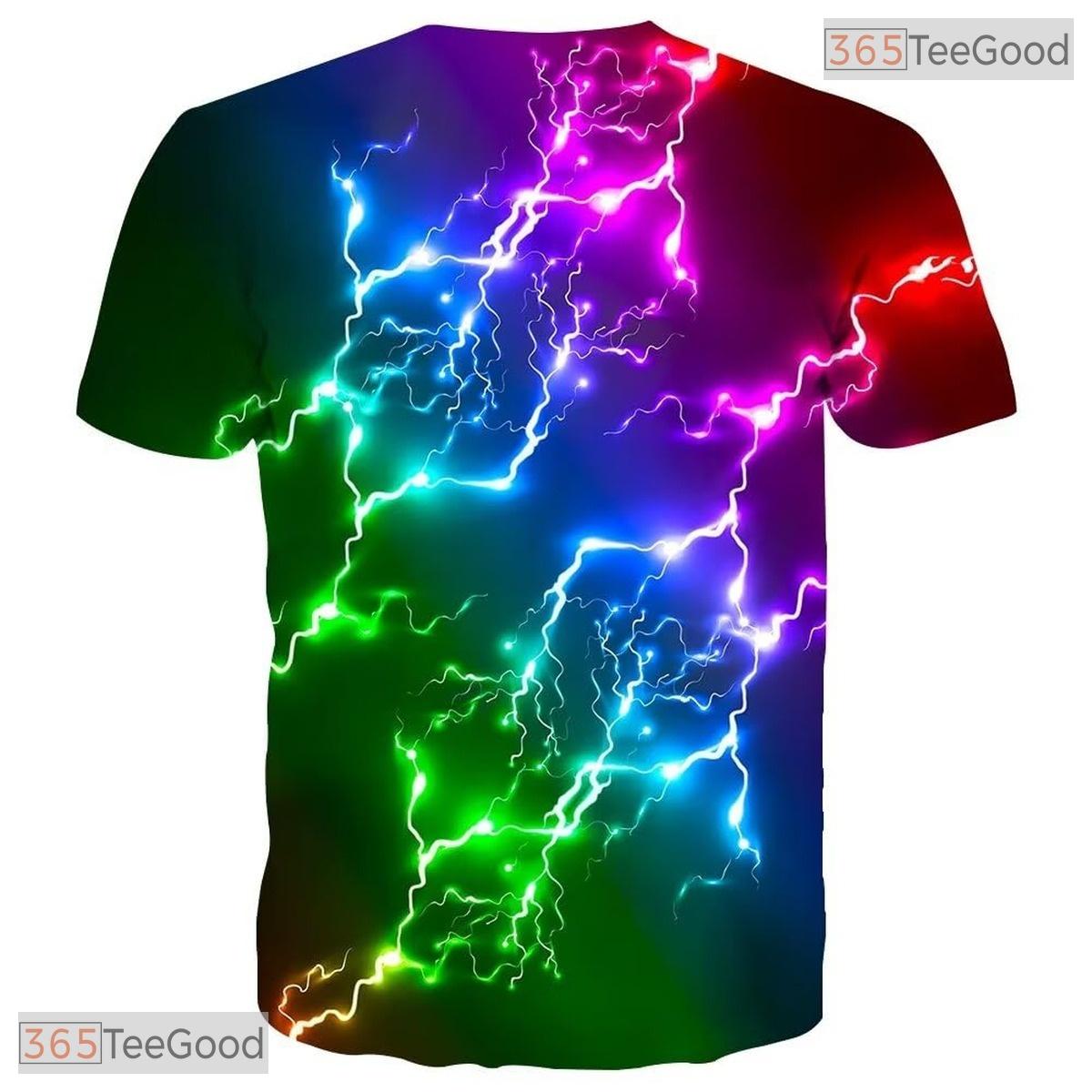 Abstract Cool Graphic Colorful Print 3D Casual Unisex T-Shirt Men Women Teens Top