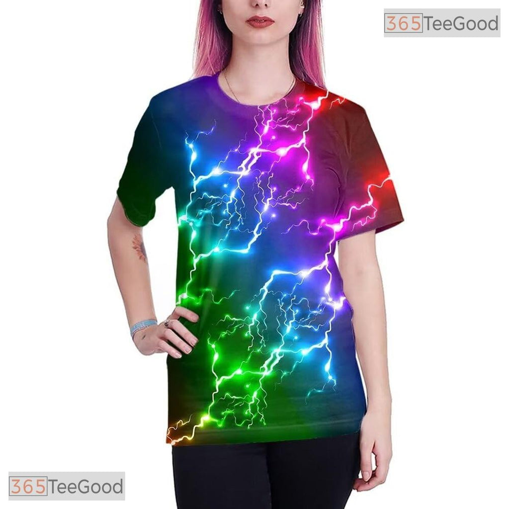 Cool Graphic Colorful Print 3D Casual Unisex Tee Shirt For Men Women And Teens