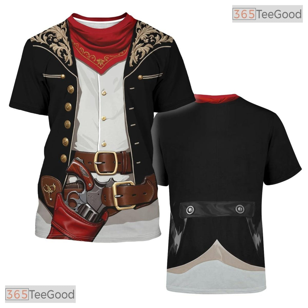 Black Cow Print Oktoberfest Beer Costume Novelty 3D Printed Casual Unisex T-Shirt Tops