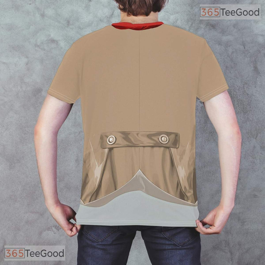 Khaki Cow Print Oktoberfest Beer Costume Novelty 3D Printed Casual Unisex Tee Shirt Top