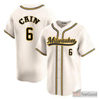 Cream Baseball Jersey for Men & Women - Stitched Custom Name & Number Style