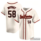 Cream Baseball Jersey for Men & Women - Stitched Custom Name & Number Design