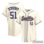 Cream Baseball Jersey Tee - Customize with Your Preferred Name & Number