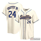 Cream Baseball Jersey Tee for Men & Women - Stitched for Individual Customization