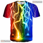 Deep Blue Cosmic Space Graphic Art 3D Printed Casual Unisex Tee Shirt Apparel