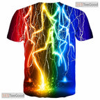 Deep Blue Cosmic Space Graphic Art 3D Printed Casual Unisex Tee Shirt Apparel