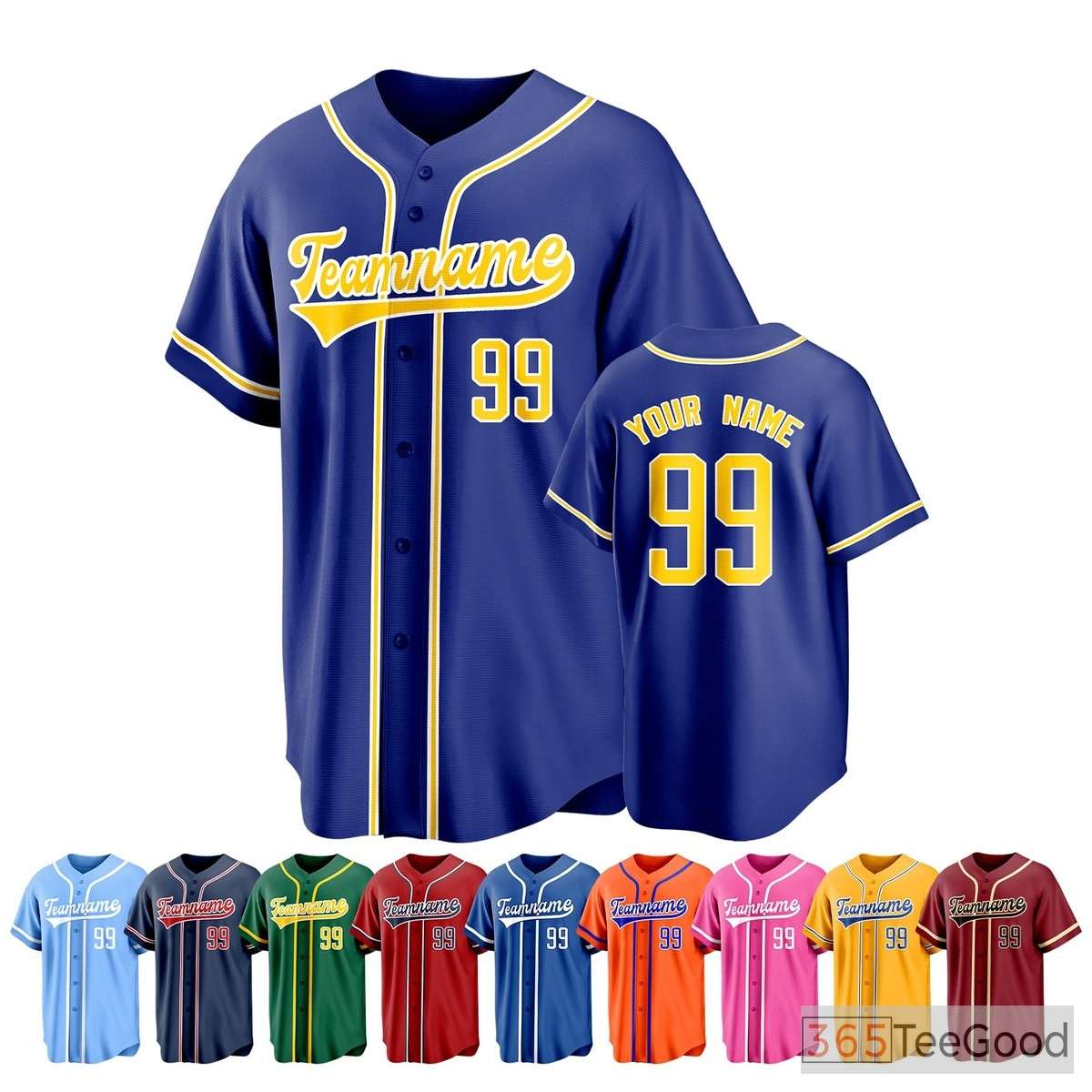 Custom Baseball Jersey for Men & Women - Personalized Stitched & Printed Details