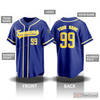 Custom Baseball Jersey for Men & Women - Personalized Stitched & Printed Details