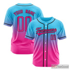 Custom Baseball Jersey Tee for Men & Women - Personalize Your Name, Number & Logo