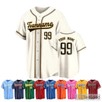 Custom Baseball Jersey Tee for Men & Women - Personalize Your Player Name, Number & Text