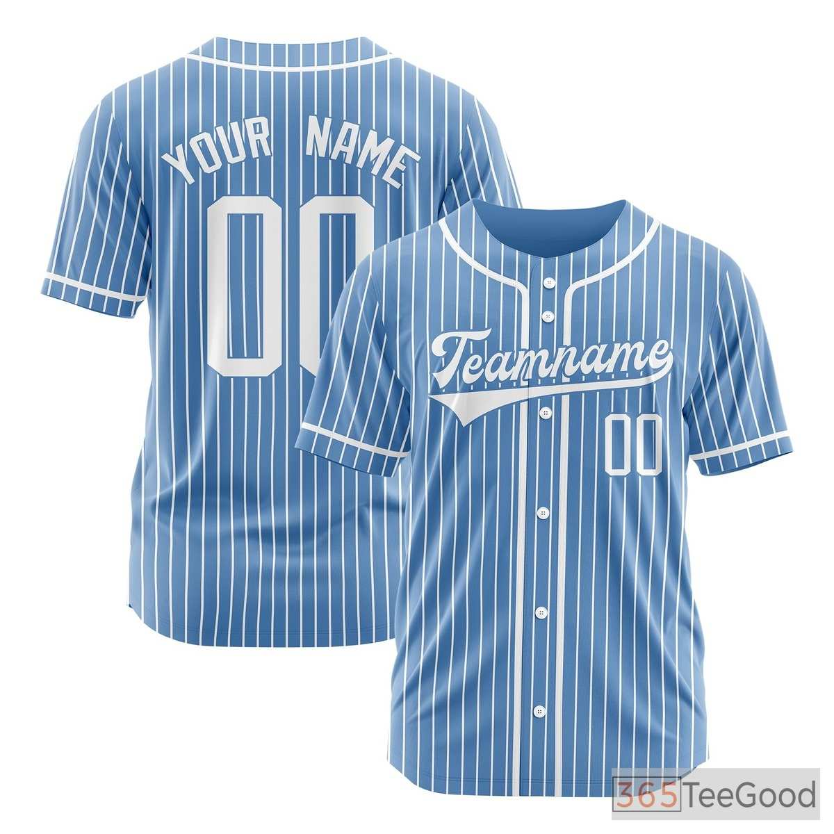 Custom Baseball Jersey Tee for Men & Women with Personalized Name, Number & Logo