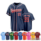 Custom Baseball Jersey Tee for Men & Women - Personalize with Your Team's Text & Logo
