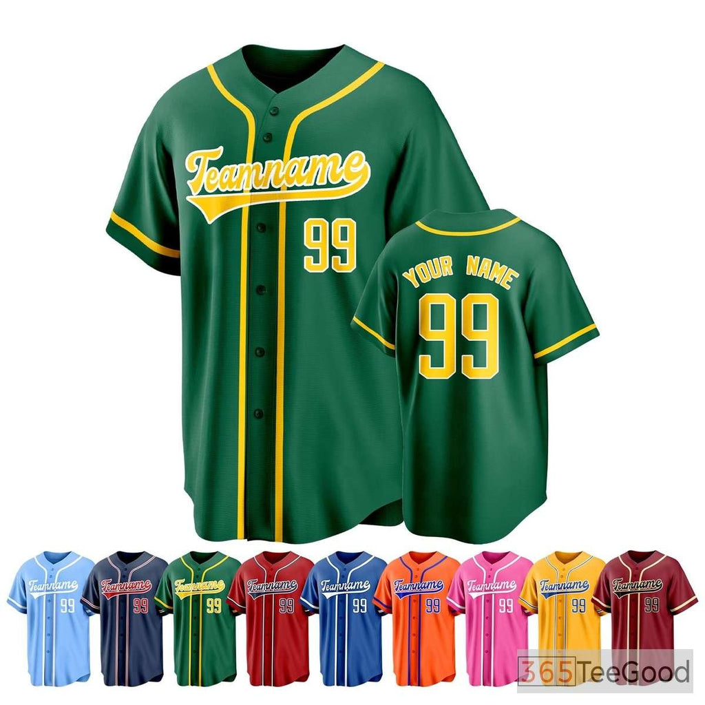 Custom Baseball Jersey Tee for Men & Women - Personalize Your Team & Player Look