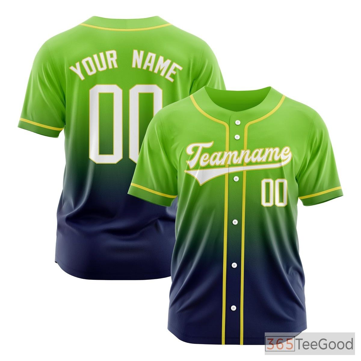 Custom Baseball Jersey Tee for Men & Women - Add Your Team Name & Player Number