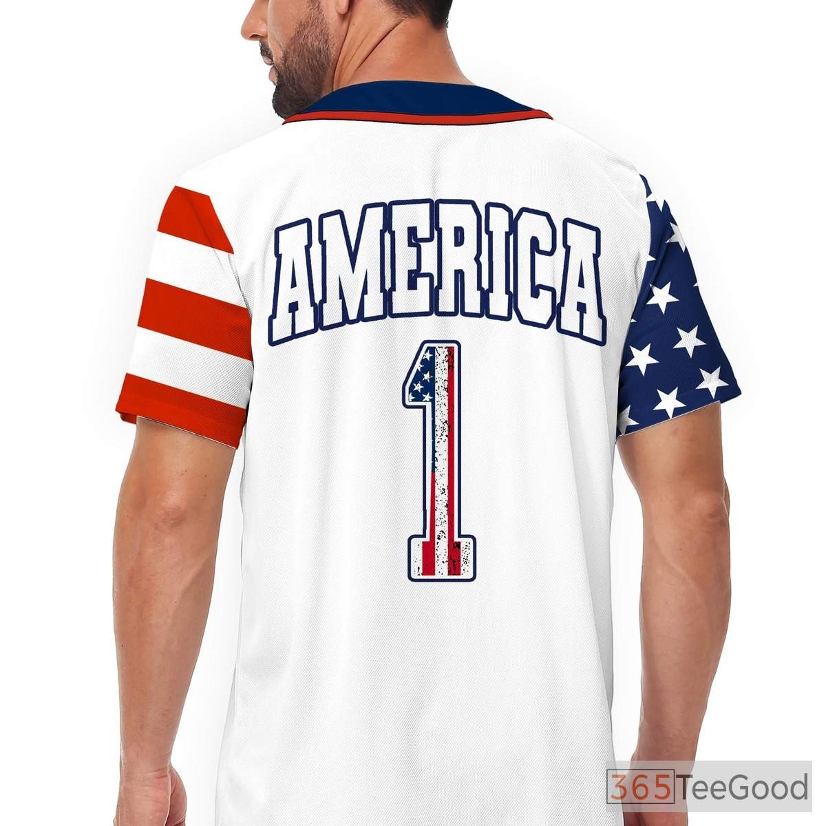 Custom Baseball Jersey Tee for Men & Women - Stitched Name, Number & Team Look