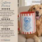 Custom Dog Line Drawing Portrait Mug - Personalized Pet Memorial Gift Ceramic Accent Mug