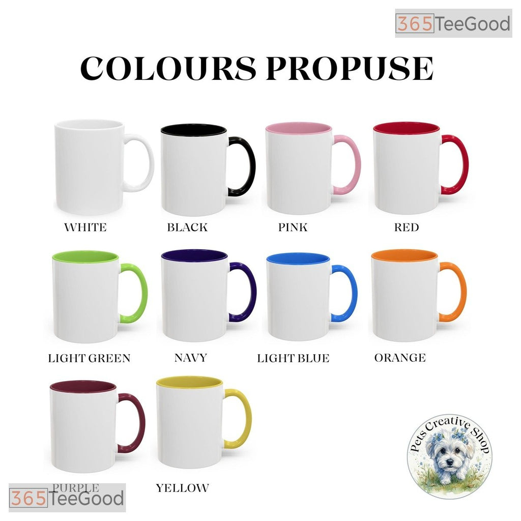 Custom Dog Portrait Watercolor Pet Lover Personalization Two Tone Ceramic Accent Mug