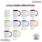 Custom Dog Portrait Watercolor Pet Lover Personalization Two Tone Ceramic Accent Mug