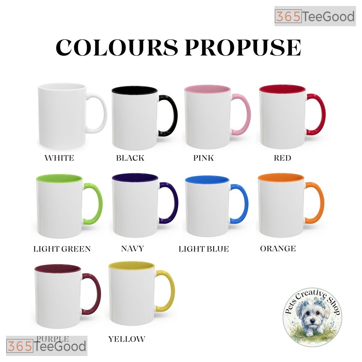 Custom Dog Portrait Watercolor Pet Lover Personalization Two Tone Ceramic Accent Mug