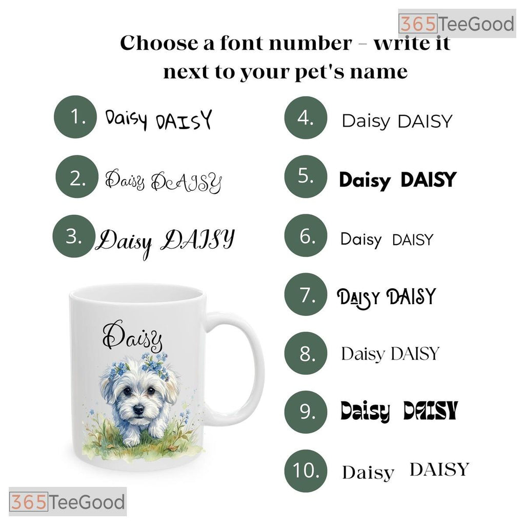 Custom Dog Portrait Watercolor Pet Lover Personalization Two Tone Ceramic Accent Mug