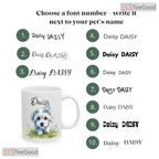 Custom Dog Portrait Watercolor Pet Lover Personalization Two Tone Ceramic Accent Mug