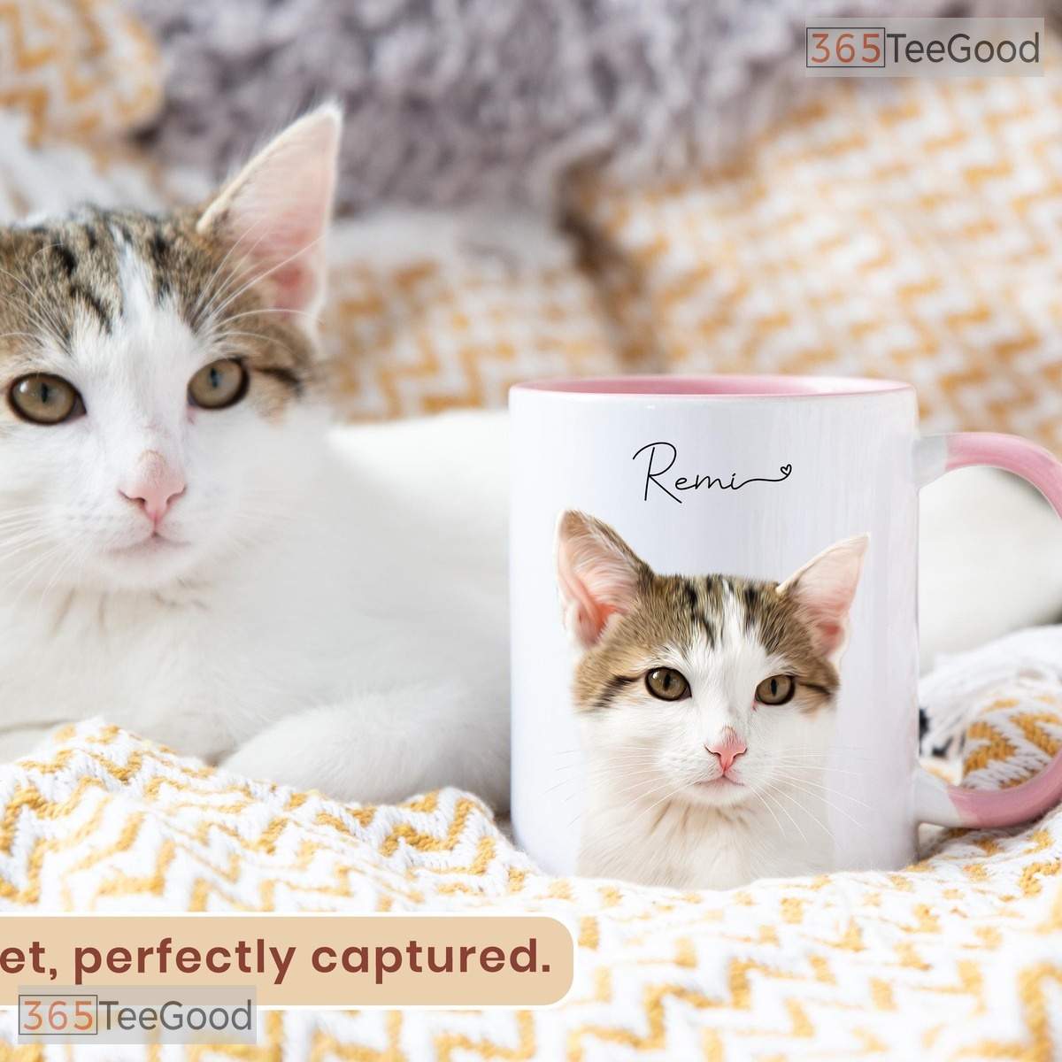 Personalized Photo Mug for Pet Parents - Custom Dog Portrait Art Ceramic Gift Accent Mug