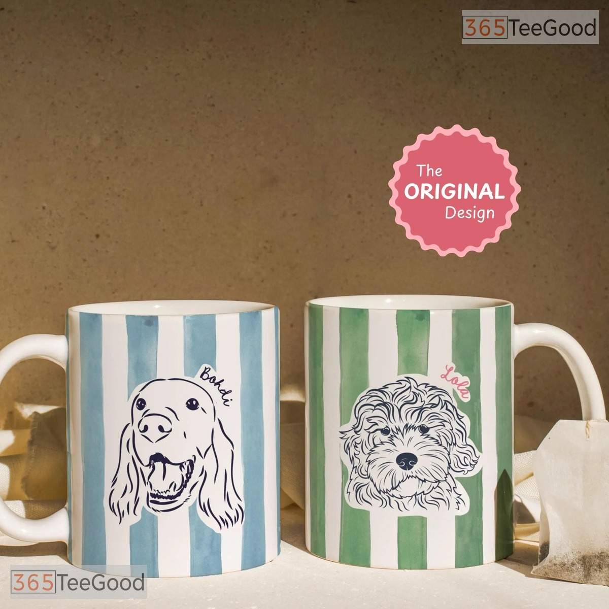 Personalized Pet Photo Keepsake Mug - Custom Dog or Cat Portrait Ceramic Accent Mug