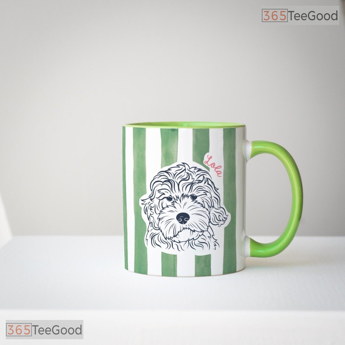 Personalized Pet Photo Keepsake Mug - Custom Dog or Cat Portrait Ceramic Accent Mug