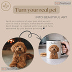 Custom Pet Photo Portrait Mug - Personalized Dog or Cat Lover Gift Ceramic Accent Mug