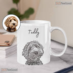 Personalized Pet Mug with Photo and Name - Custom Dog Mom Coffee Cup Ceramic Accent Mug