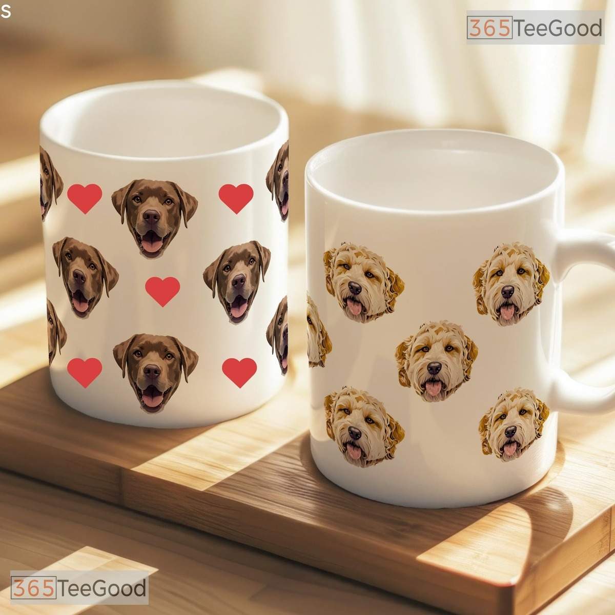 Personalized Custom Pet Photo Mug - Unique Dog Dad Gift Name Ceramic Accent Mug