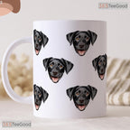 Personalized Custom Pet Photo Mug - Unique Dog Dad Gift Name Ceramic Accent Mug