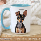 Custom Pet Photo and Name Coffee Mug - Personalized Cat Mom Keepsake Ceramic Accent Mug