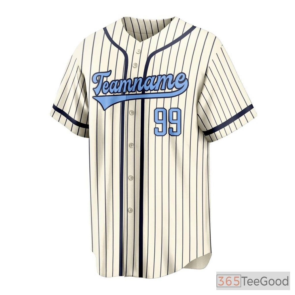 Custom Striped Baseball Jersey Tee for Men & Women - Create Your Unique Team Look