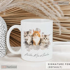 Custom Watercolor Pet Photo Mug with Name - Personalized Dog Portrait Ceramic Accent Mug