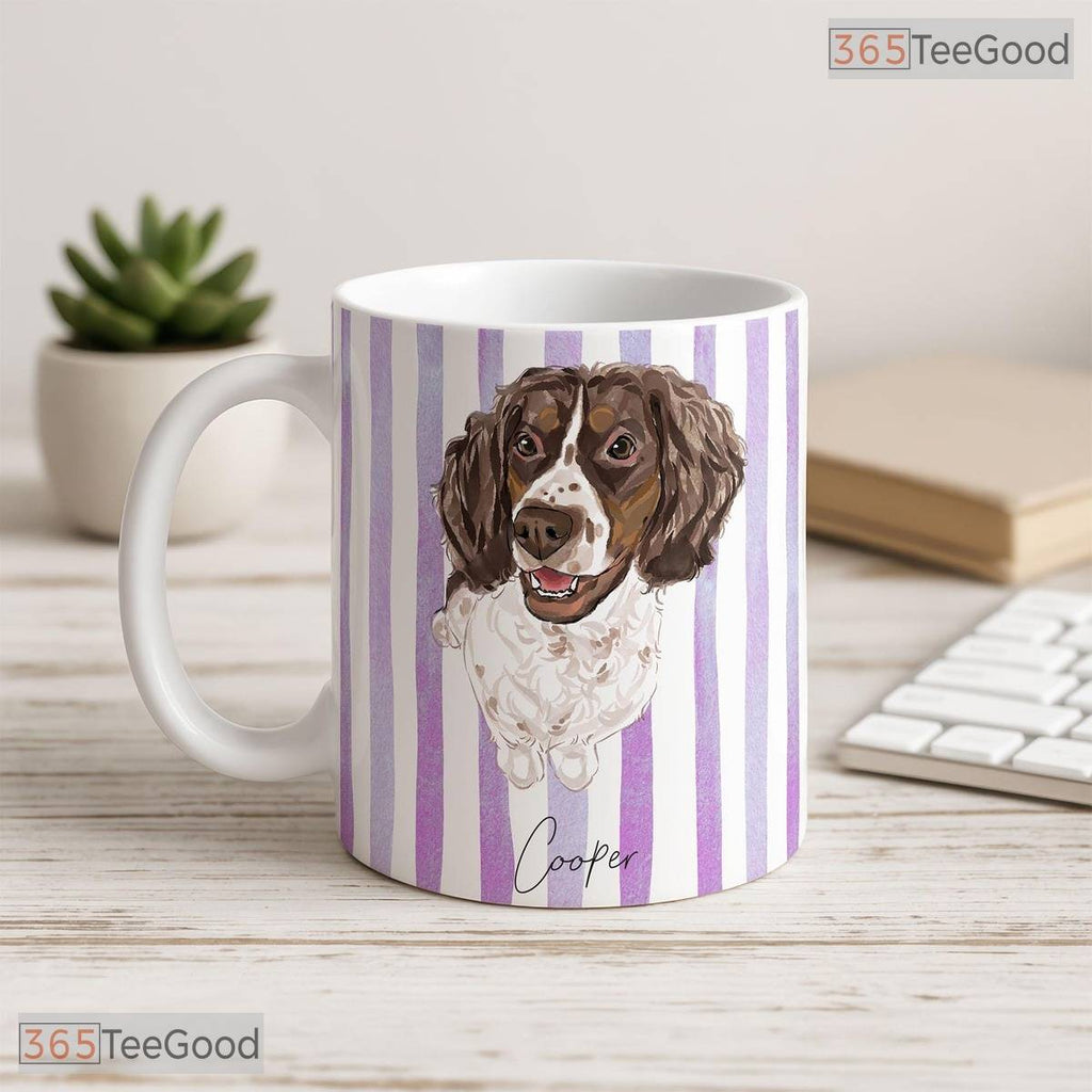 Custom Watercolor Pet Photo Cup - Personalized Mother's Day Pet Gift Ceramic Accent Mug
