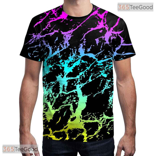 Abstract Colorful Fashion Graphic 3D Printed Short Sleeve Unisex Tee Shirt Styles