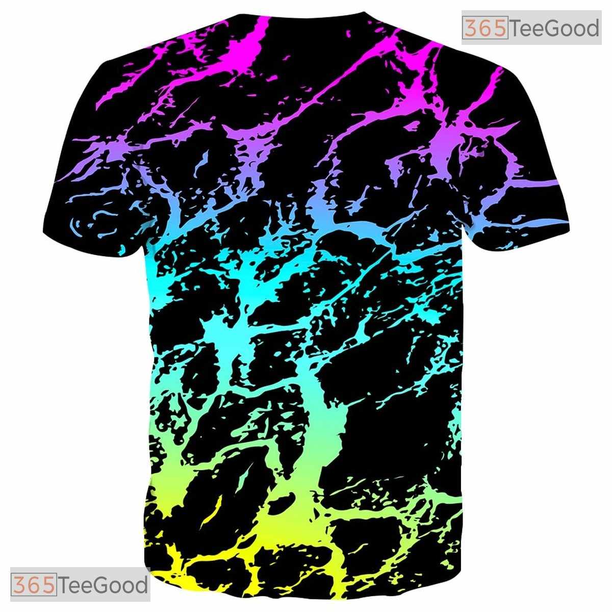 Abstract Colorful Fashion Graphic 3D Printed Short Sleeve Unisex Tee Shirt Styles