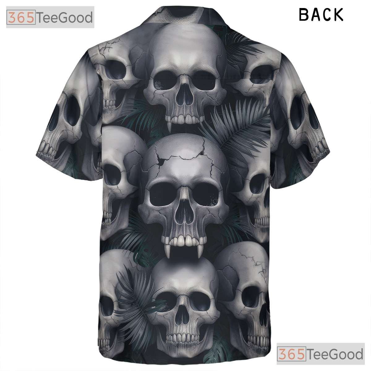 Dark Horror Skeleton Gothic Skull Hawaiian Shirt Men Women Tropical Beach Vibe