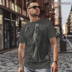 Dark Death Skull Fantasy Graphic 3D Pattern Printed Casual Unisex Tee Shirt Style